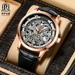 Duke Rosa Automatic Mechanical Watch Leather Men's Mechanical Watch Waterproof Business Men's Wristwatch Richard Mille Watch