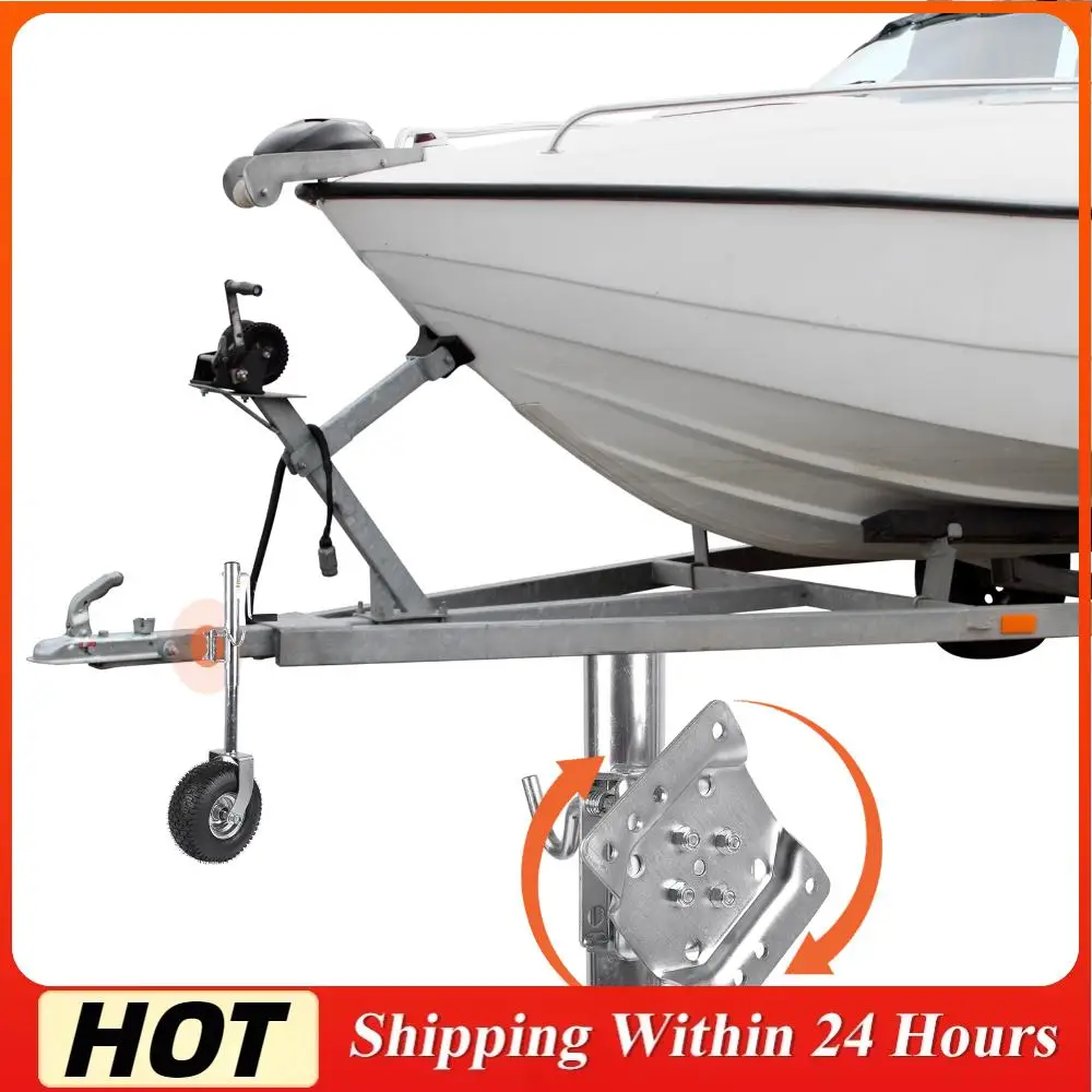 

Trailer Jack with Wheel 2000 Lbs Capacity RV Boat Trailer Bolt-Fixed Swivel Tongue Jack 11in Vertical Load Fit for RVs Boats