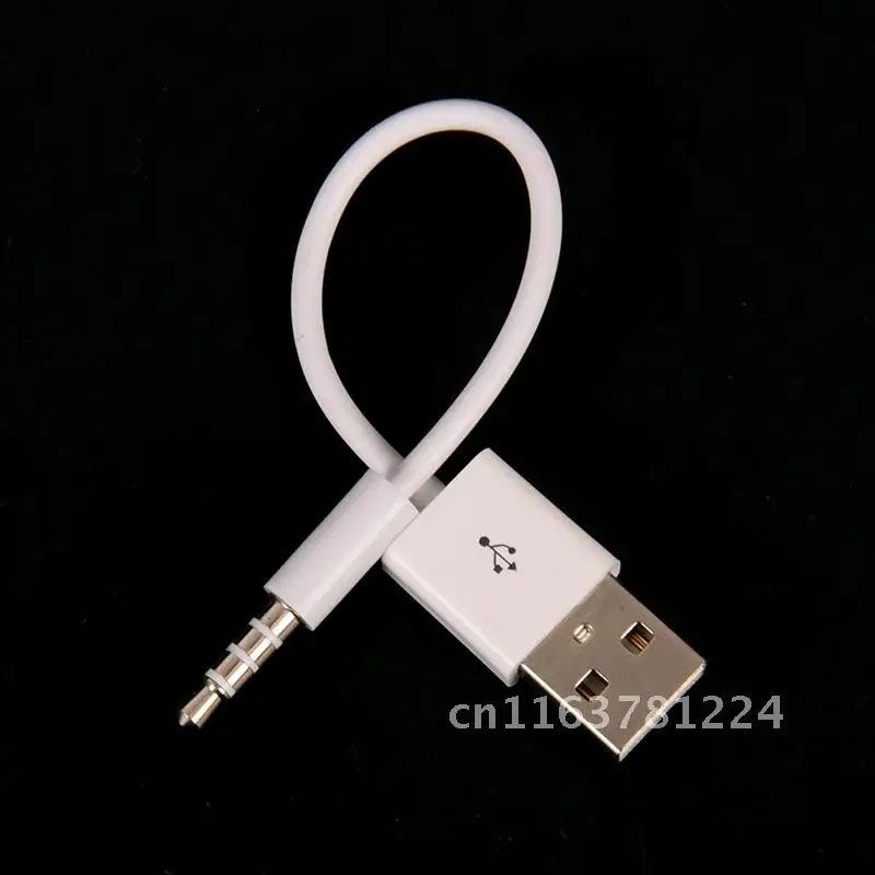 

3.5mm AUX Audio To USB 2.0 Male Charge Cable Adapter Cord For Car MP3 USB Data Charging Adapter compatible for iPod