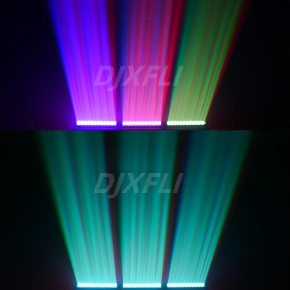 2pcs 200W Double Sides Beam Curtain&Strobe 360°Infinite rotation LED Moving head DMX Light DJ Stage Bar Disco Concert Party view 5