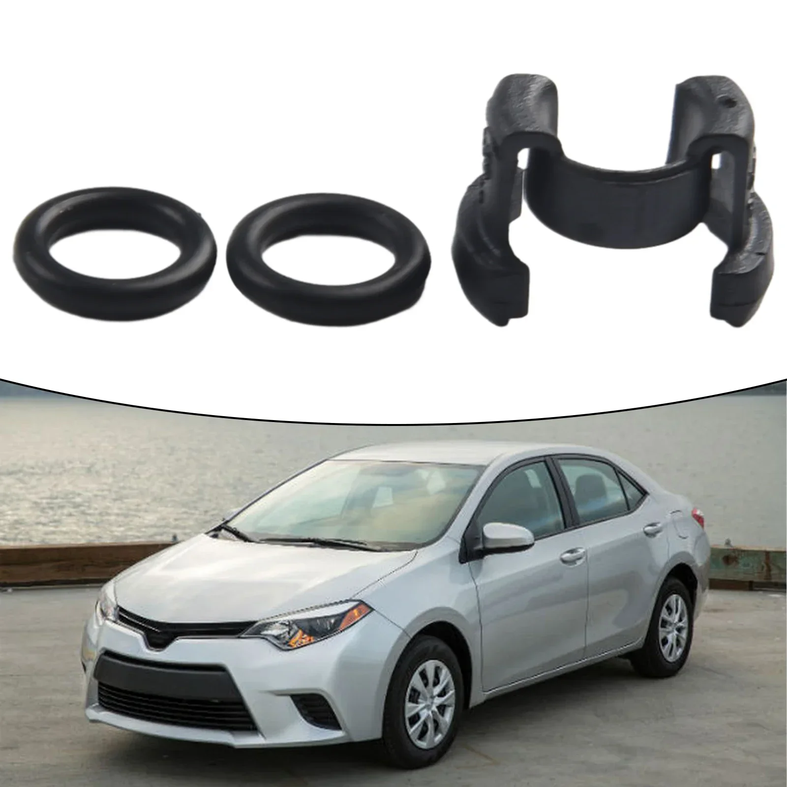 3pcs/set A/C Condensor Hard Line Lock Clamp Clip Plastics 88718-1E150 Replacement For Toyota 18-22 Car Accessories