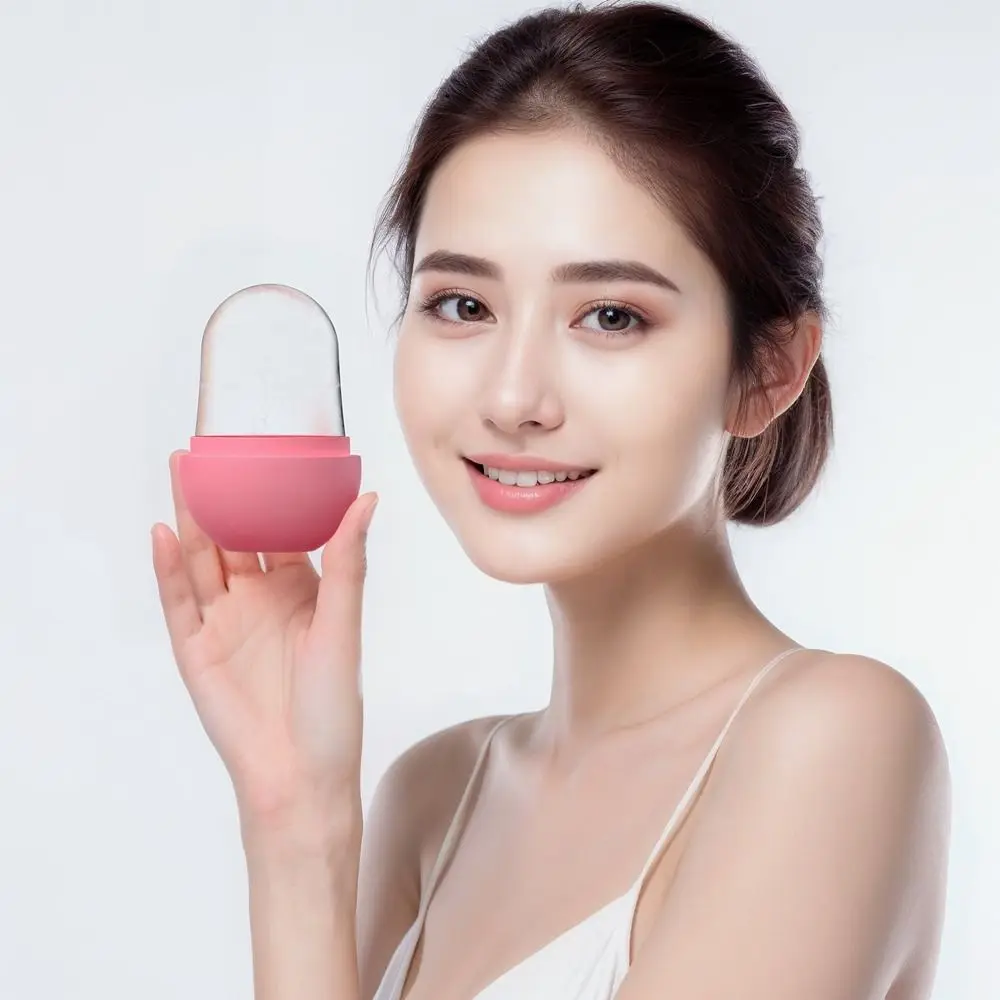 Nuevo cubo de hielo Facial de silicona para reducir el acné, cuidado de la piel, masajeador Facial, contorno, reduce los poros, rodillo masajeador de hielo, herramienta de belleza