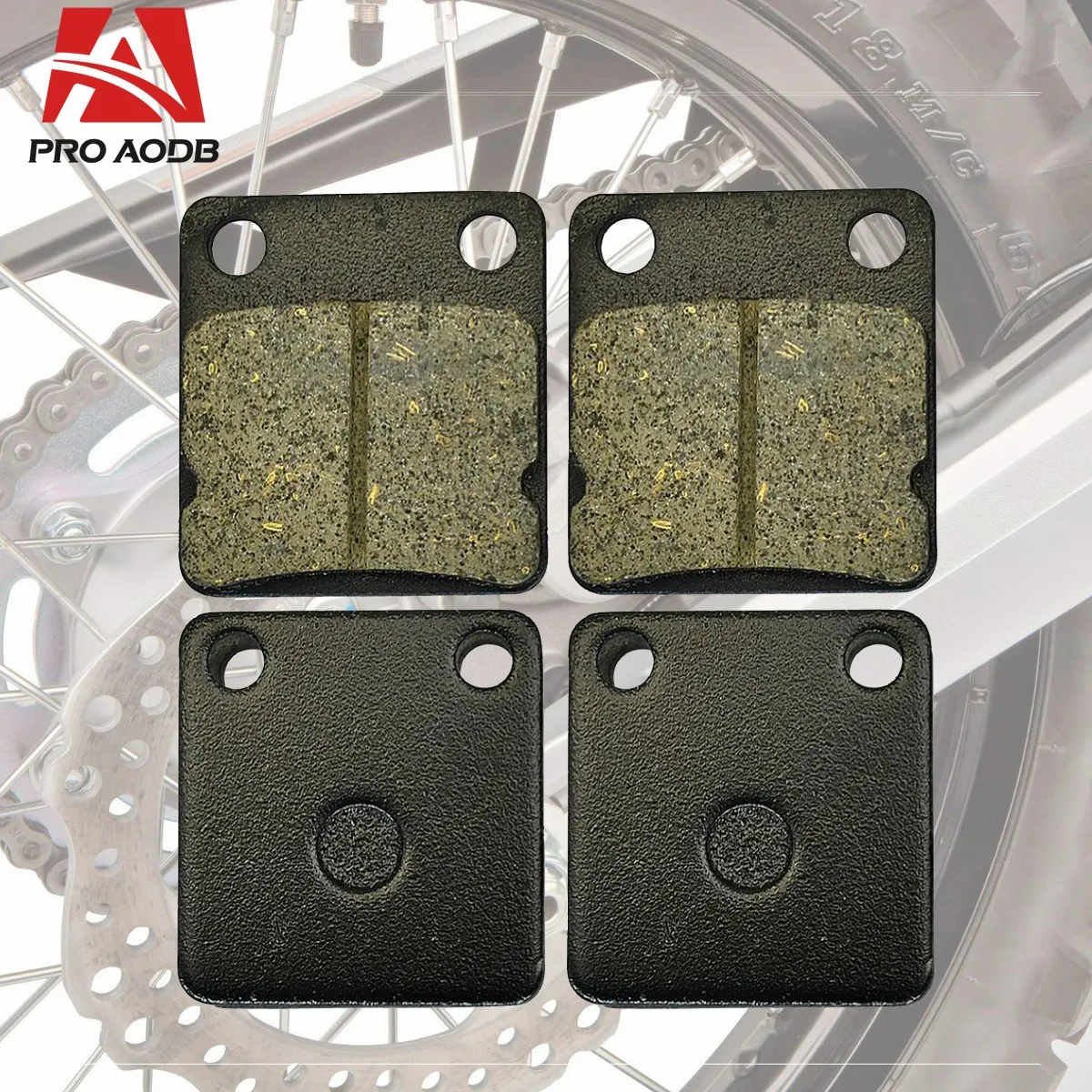 

High-Quality Motorcycle Front Brake Pads For YAMAHA ATV Bruin Big Bear YFM 350 400 450 Auto 4x4 Wolverine Kodiak Grizzly