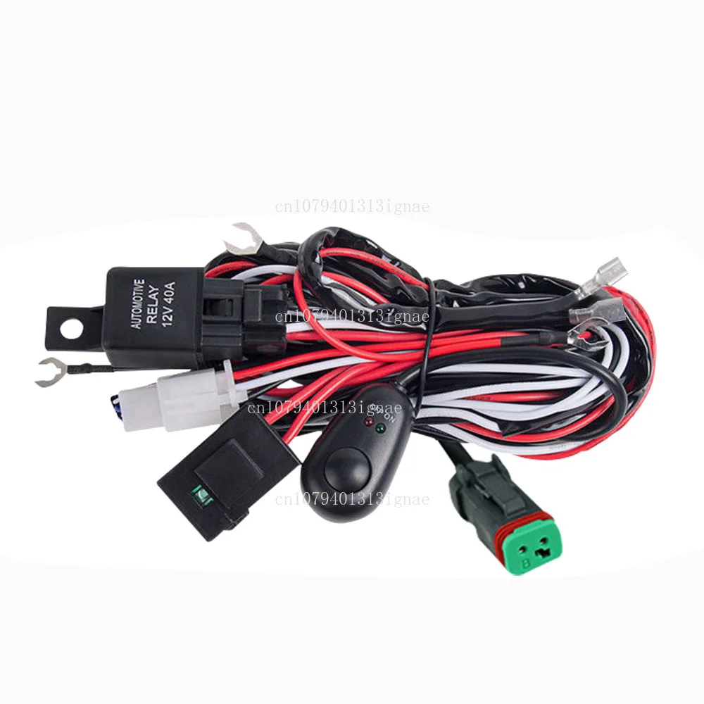 

Light Emitting Diode Driver Lamp DT Loom Harness Kit Fuse Relay Switch