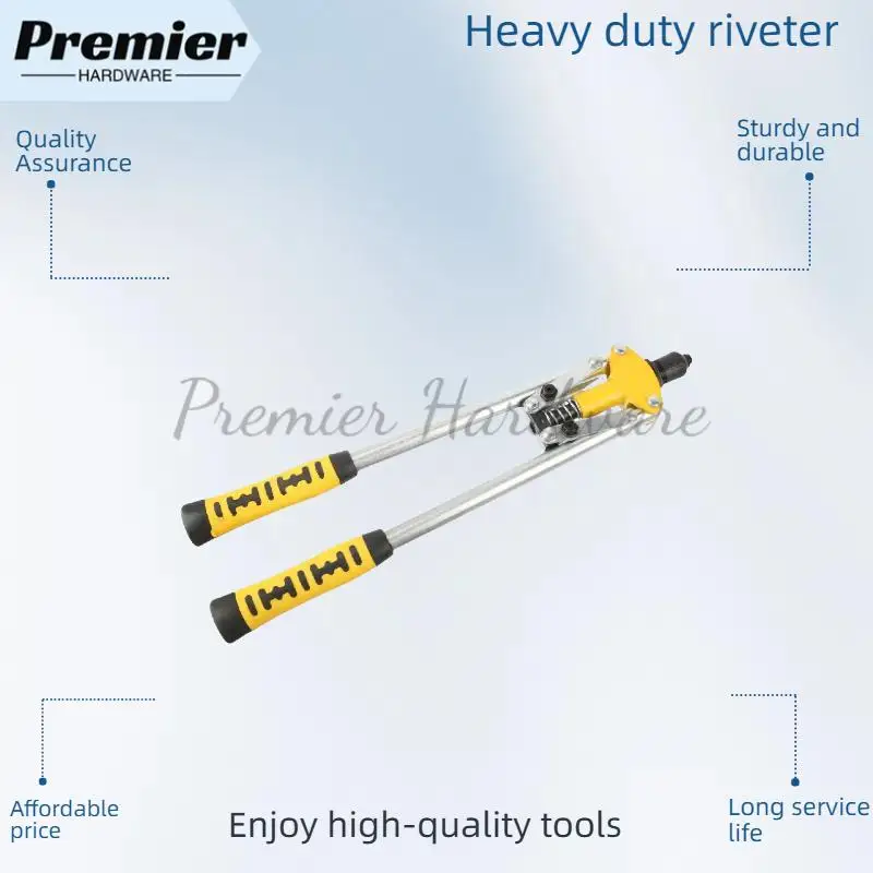 مسدس برشام يدوي مزدوج النواة متعدد الاستخدامات - أداة يدوية علوية لغطاء السحب ووظائف البرشام