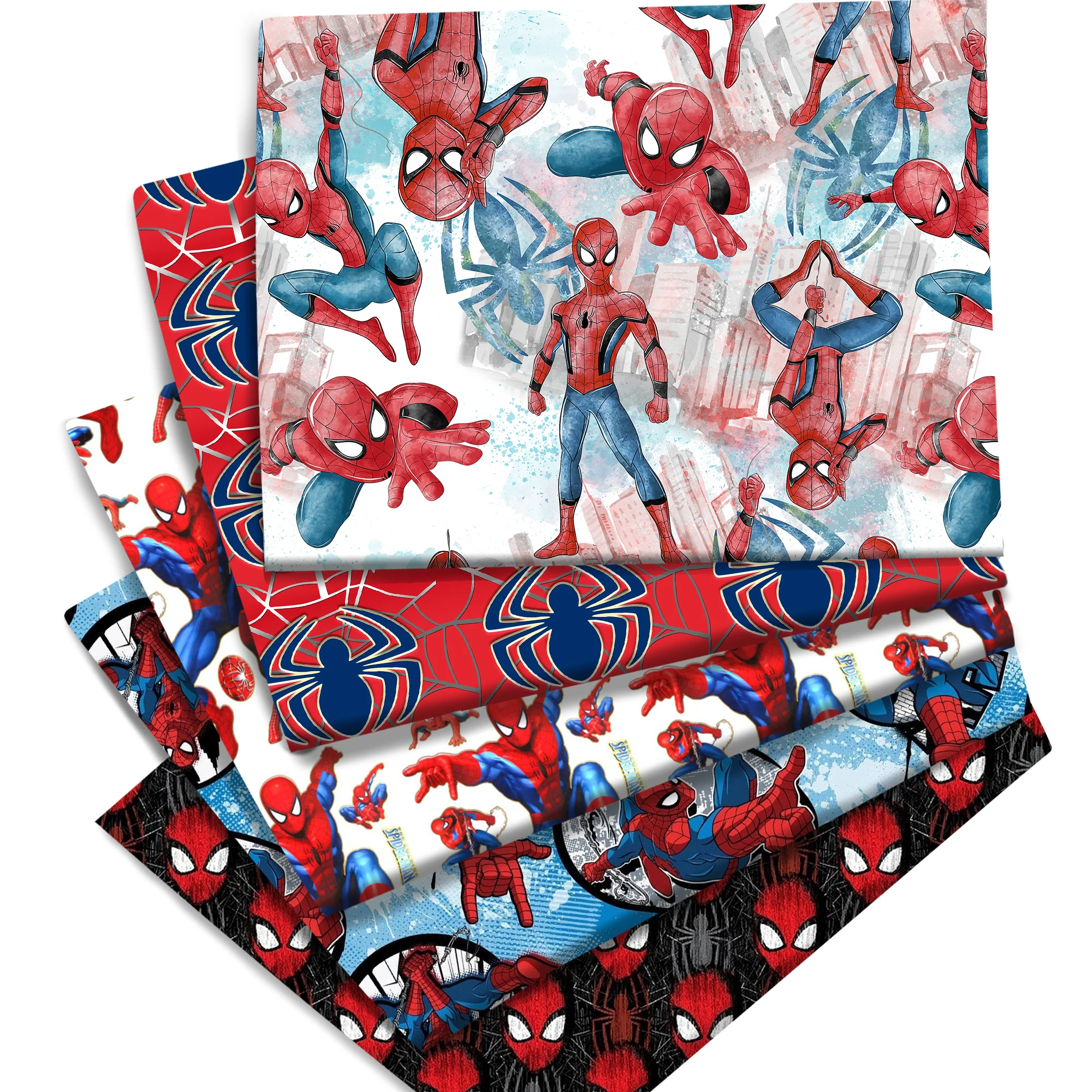 Sale Disney Spider Hero Cotton Fabric Printed Cloth Sewing Quilting for Patchwork Needlework DIY Handmade Material Accessories