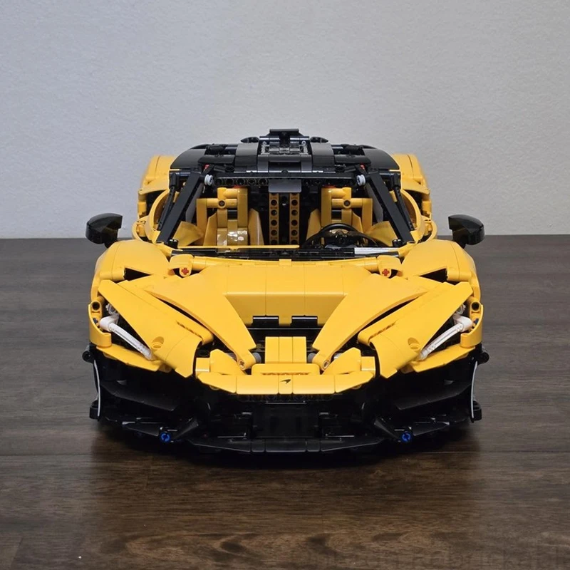 MOC-222472 고품질 기술 슈퍼 스포츠카 모델 조립 블록 벽돌 하이퍼카 DIY 퍼즐 장난감 어린이를위한 생일 선물