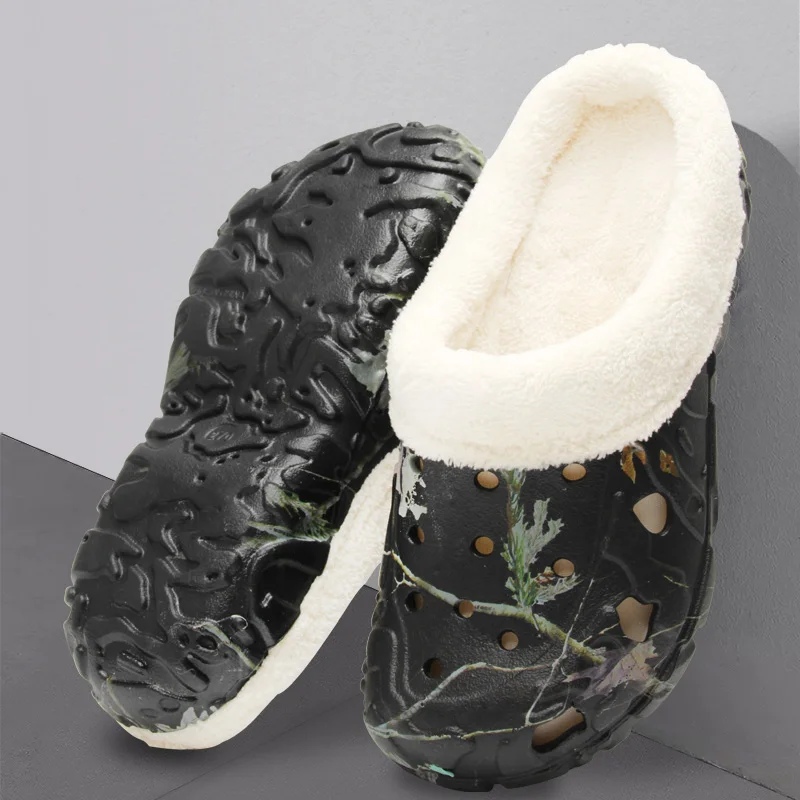 Eva thick soles with cotton wool shoes for ladies wear the new Baotou cotton slippers in autumn and winter