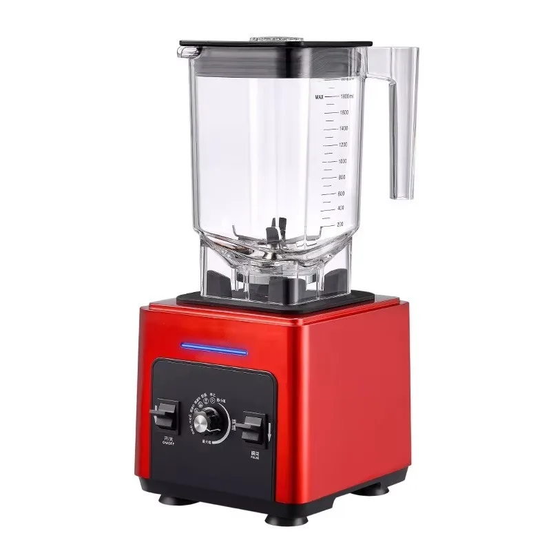 5L 2200W Heavy Duty Commercial Smoothie Blender with 5-Speed Dial Control Low Noise Ice Crushing & Multi-Functional Features