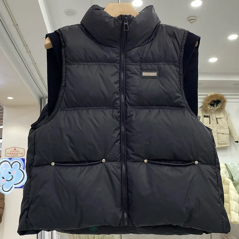 Gilet da donna nuovo autunno/inverno 2025 Gilet in maglia con giunture antivento
