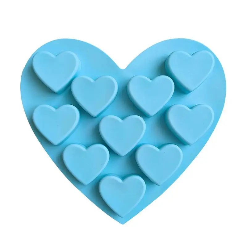 Heart Chocolate Molds Heart Non Stick Chocolate Molds Cute Dessert Molds Soft Candy Mold For Jelly Pudding Candies Ice