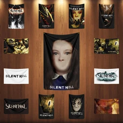 3x5 Ft s-Silent Hills Plays Flag Classic Horror Movie Flag Halloween Wall Hanging Banner Decor Movie Poster