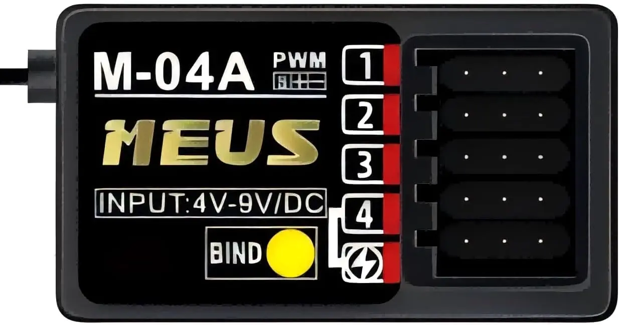 MEUS Racing 2,4 GHz RC-ontvanger Lange afstandsbediening RX Compatibel met RC-ontvanger ME-10B voor RC auto/boot/tank enz.