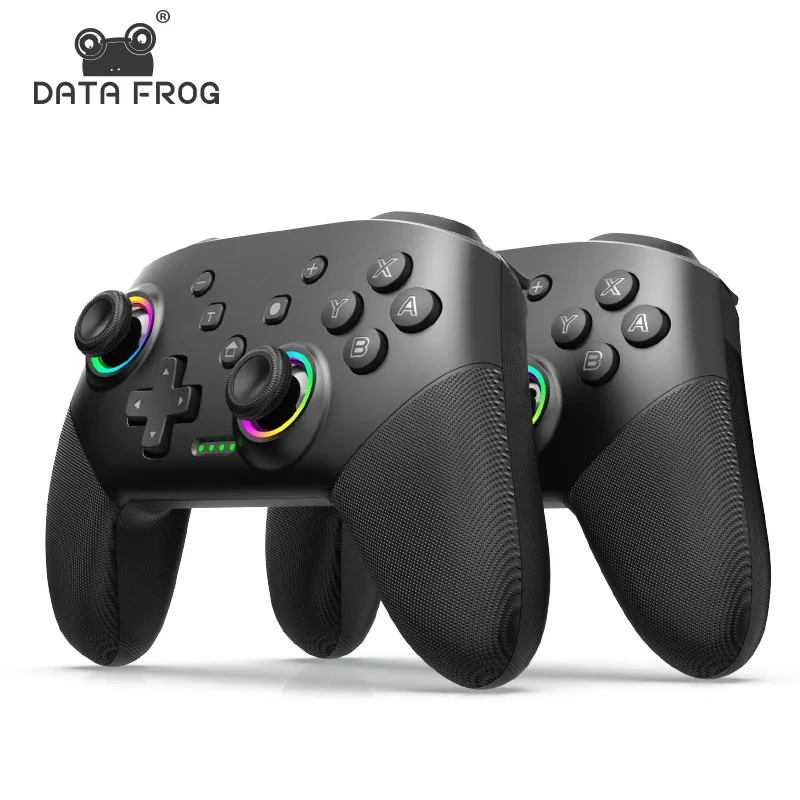 

Беспроводной игровой контроллер DATA FROG, 2 шт., профессиональный геймпад для игровых консолей и ПК на нескольких платформах