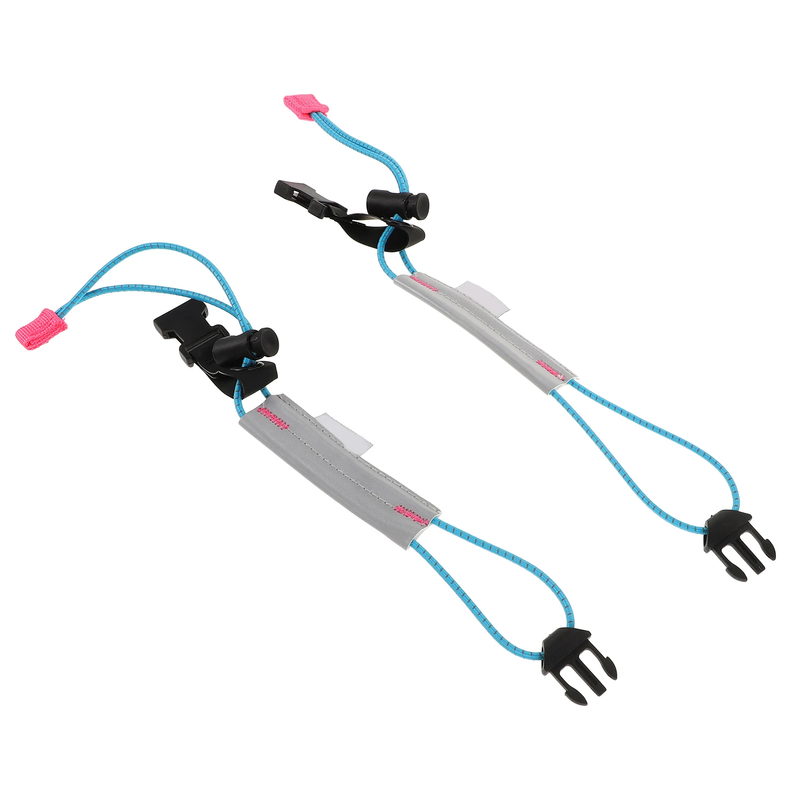 

2 pcs Reflective Straps Elastic Buckle Night Safety Bicycle Pants Cuff Clips Cycling Gear Running Bands Outdoor Sports