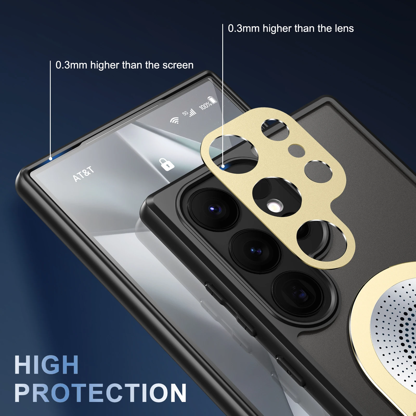 حافظة ناشر رائحة لهاتف سامسونج جالاكسي S24 S23 S22 الترا الجرافين تبديد الحرارة عدسة معدنية حماية قوس مغناطيسي حافظة الكمبيوتر