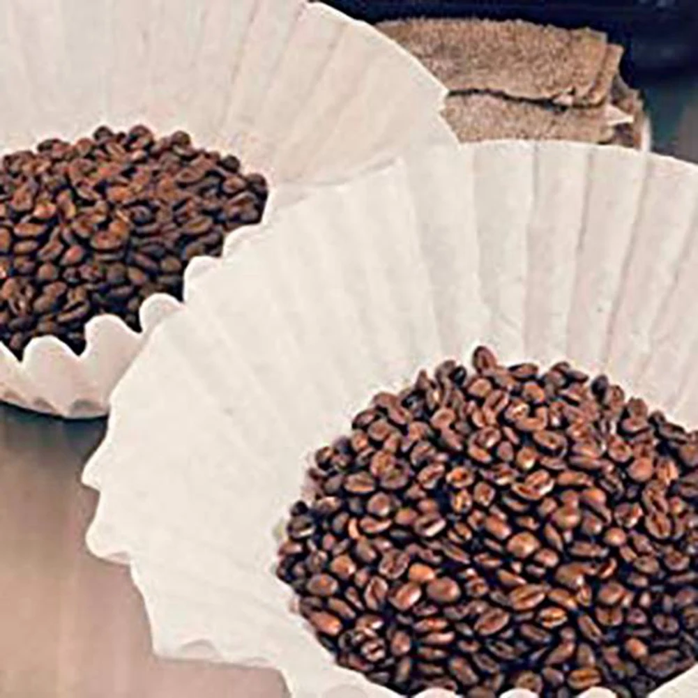 Koffiezetapparaat Cleaning500 Stuks 8/12 Kopjes Filters Enkele Portie Papier Voor Koffiezetapparaat Filterpapier Cake Cup Koffie Filterpapier