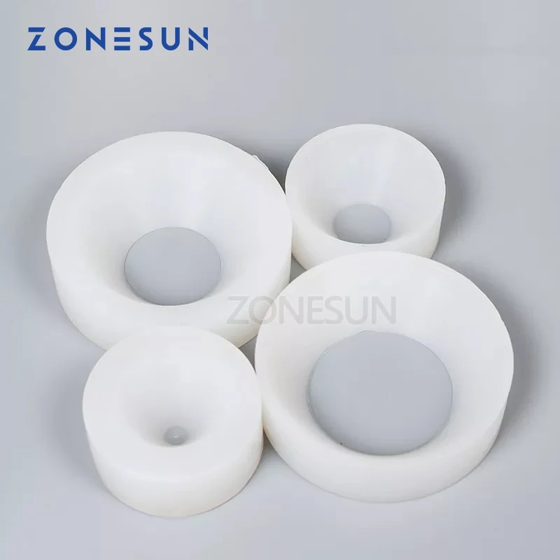 ZONESUN-Portabrocas de rosca para tapa de botella, máquina de tapado, Portabrocas de tapado de silicona, 10-50mm, antidesgaste