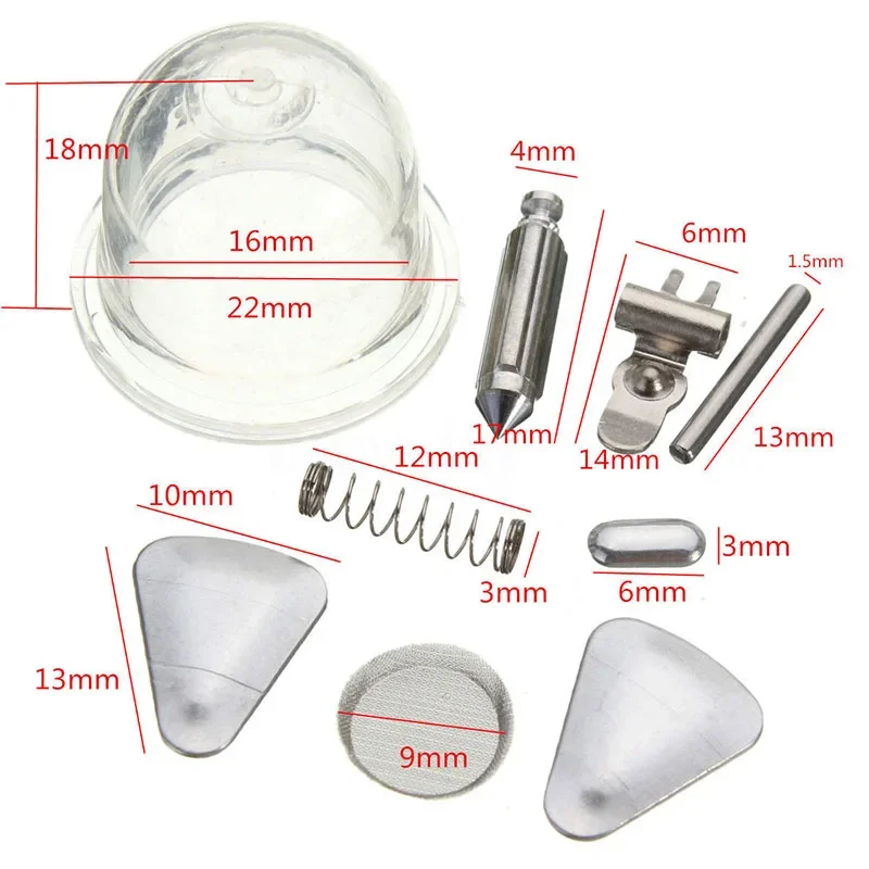 Kit de reconstrucción de carburador para cortadora de césped STIHL HS45 FS55 FS38 BG45 para cortacésped ZAMA RB-100, repuestos de carburador para Honda