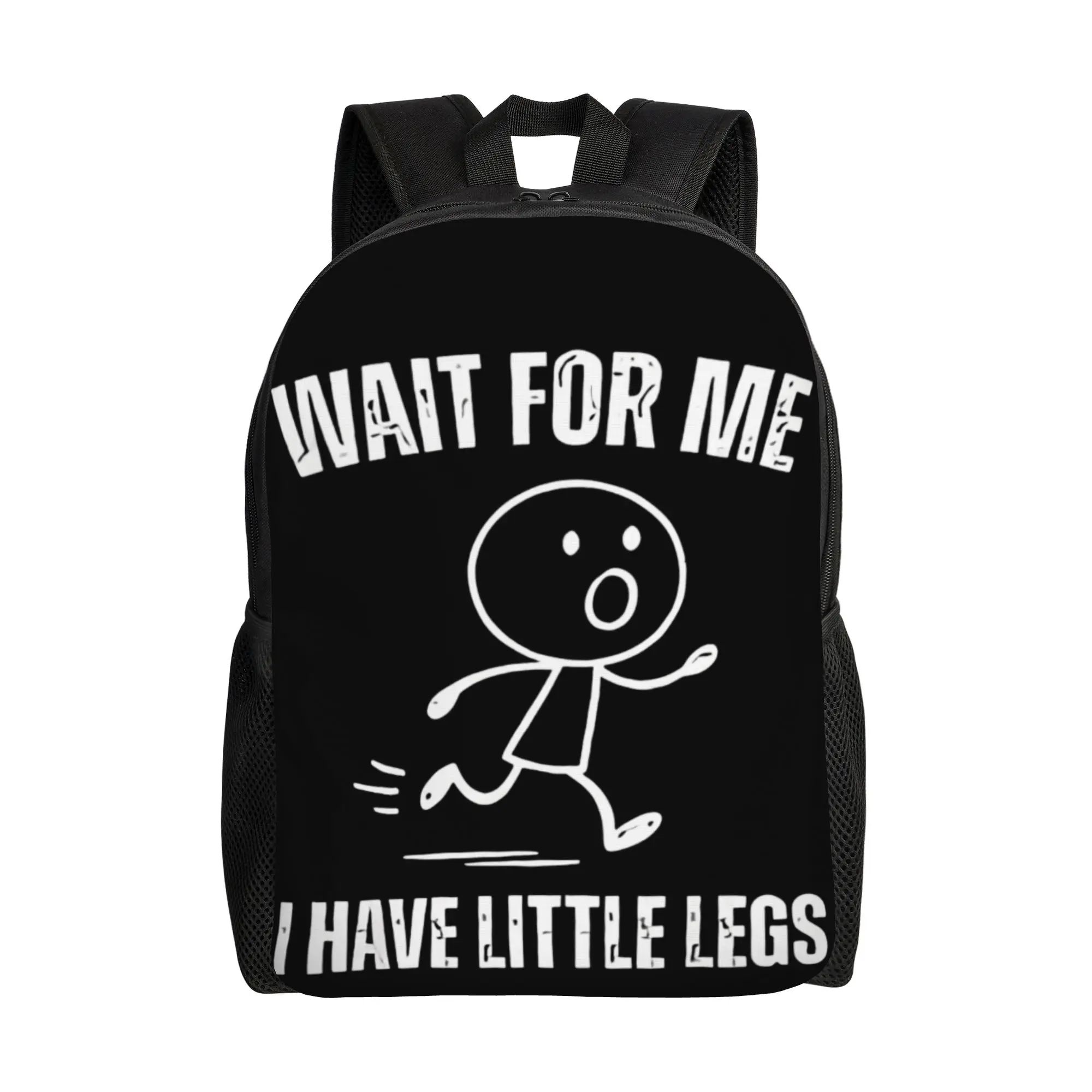 

2026 Wait for Me I Have Little Legs Backpack Female Print Backpacks Polyester High School Bags Workout Designer Rucksack