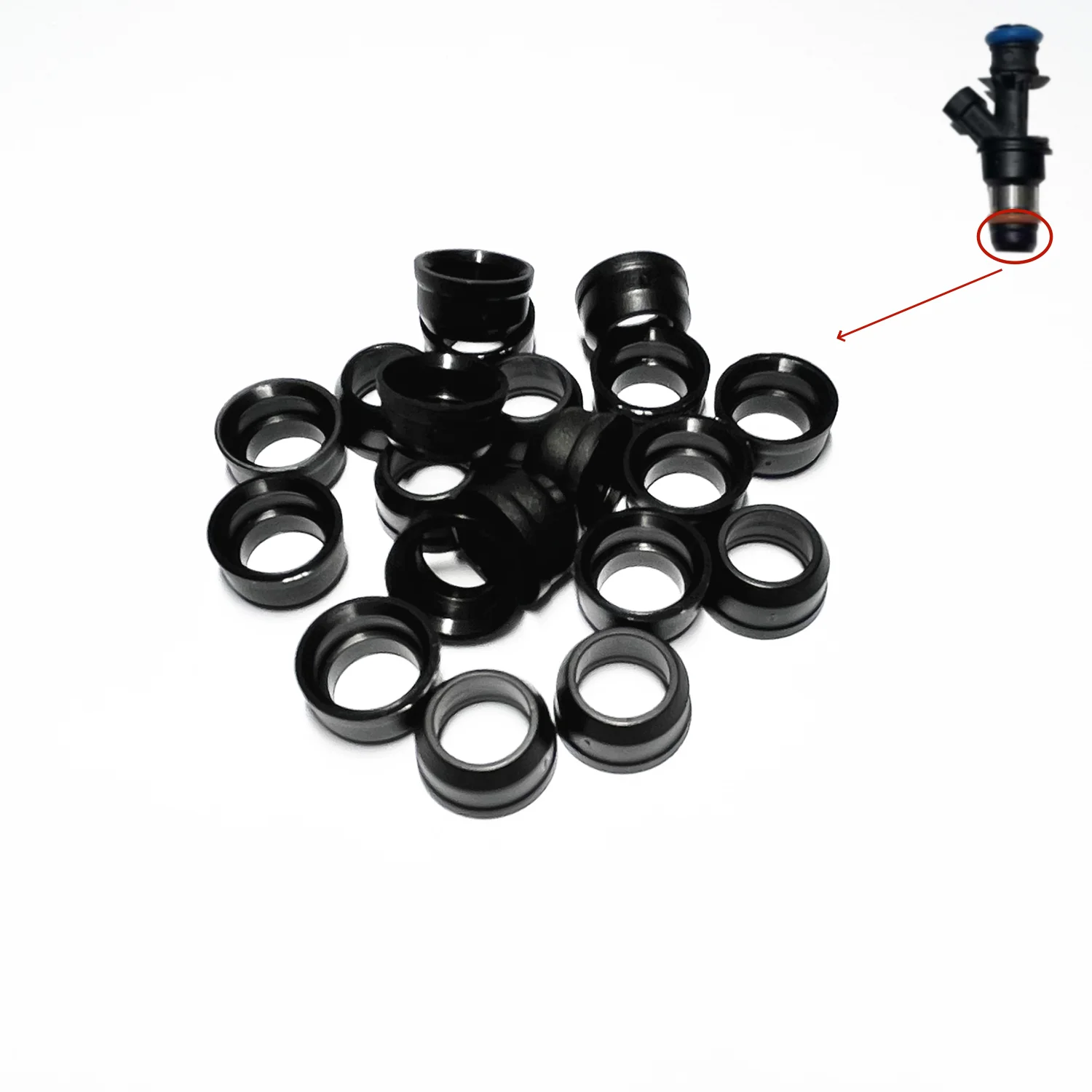 200pieces high quality Fuel injector pintle cap  insulation cap for delphi injector FJ10594 repair kit  (AY-P3036)