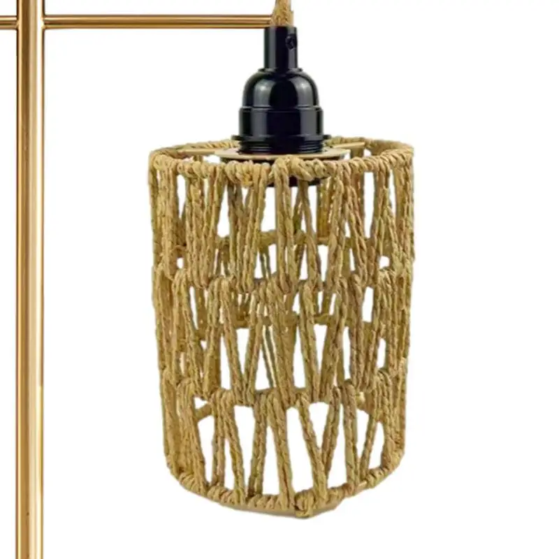 Pendant Lamp Rattan Lampshade Pendant Lamp Shade Bohemian Style Handwoven Home Decor Ceiling Lamp Woven Lampshade