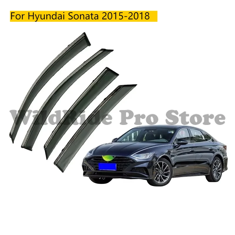 

Factory Direct Supply Rain Guard for Hyundai Sonata 2015-2018 Door Visor Window Visor Vent Deflector Car Rain Shield
