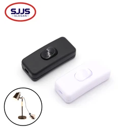 【2PCS】 60mm*13.5mm*25mm ON/OFF Inline Switch Black Inline Table Lamp Desk Light Cord Cable Switch 110-250V High Quality