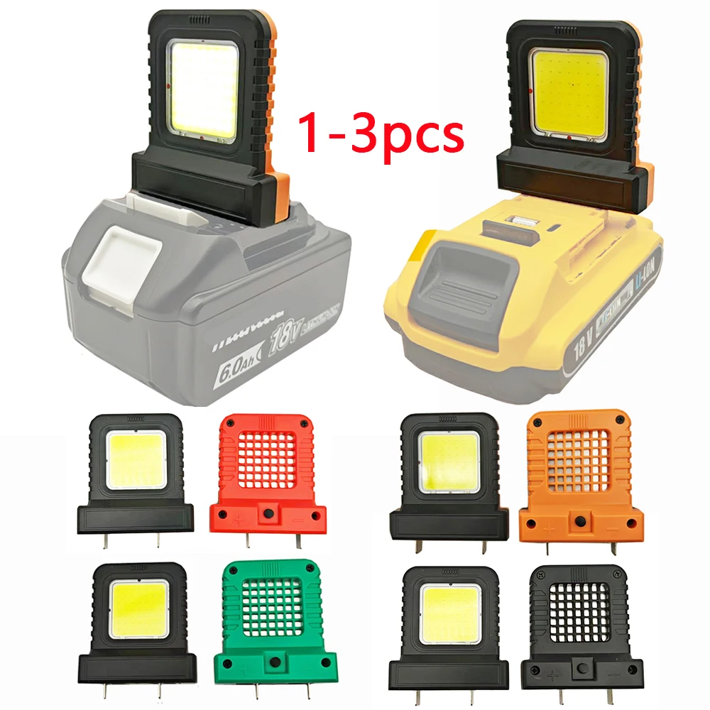 

Power Tool Accessories Parts For Makita 18V For DeWALT 20V For Milwaukee For Bosch For M18 Lithium Battery Case Work Lamp Lights