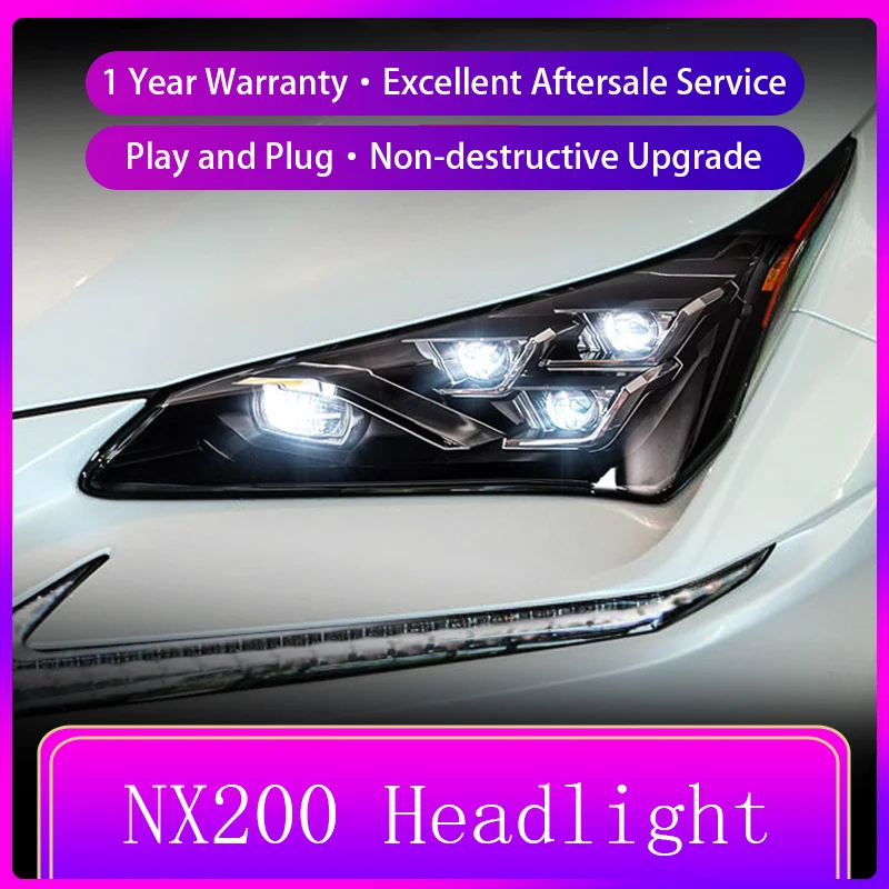 Car Parts For Lexus NX200 2015-2021 Headlight Upgrade Daylight LED DRL Automotive Front Lamp Vehicles Accessories Daylight Tools