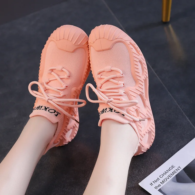 Flying Woven Shoes Women’s 2023Spring and Autumn Fitness Breathable Explosions Octopus Volcano Sports ShoesSneaker Luxury Shoes