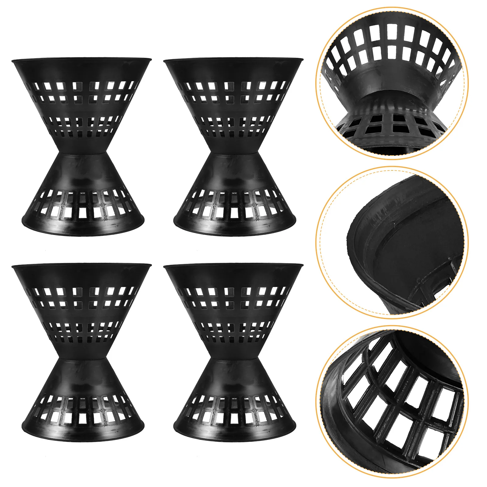 5 قطعة حامل باقة بلاستيكية لترتيب الزهور لتقوم بها بنفسك ديكور منزلي للزفاف مقهى فندق استخدام أسود متوسط الحجم اصطناعي #2