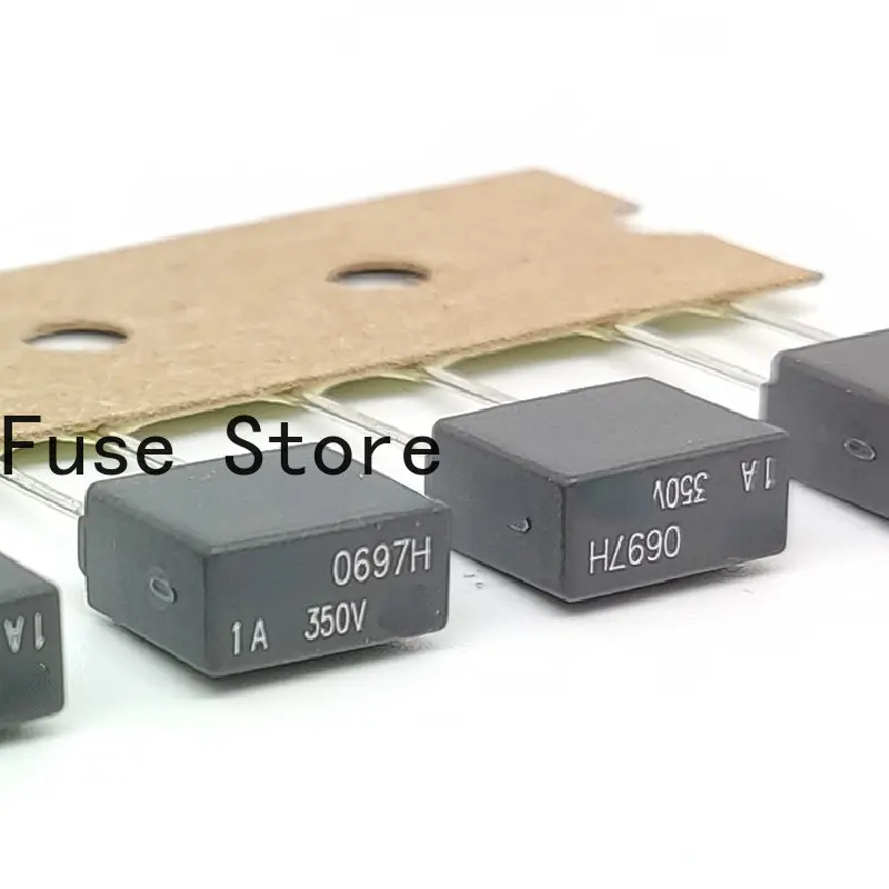 1PCS 1A 350V TE5 Square Fuse Tube 0697H1000-02 Delayed Slow Fusing