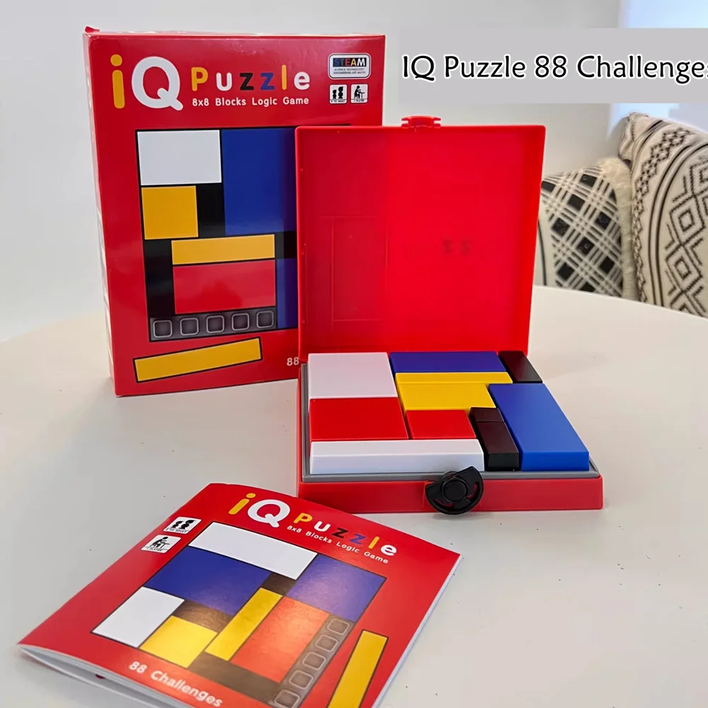 Lieblings-Brettspiele für meinen Sohn, IQ-Rätsel, 88 Herausforderungen, geistiges Kinderspiel, tragbare Blöcke, Spielzeug, logisches Puzzle, Denkaufgabe