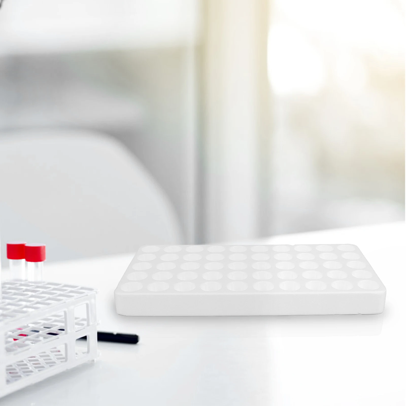 

Test Tube Tray Storage Box Multifunctional Vial Rack Holder Organizer Foam Testing