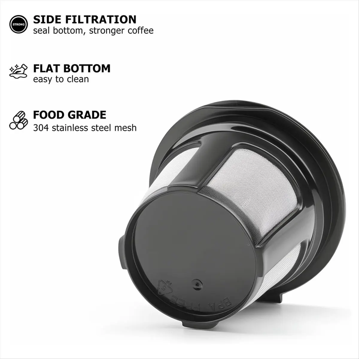 FTGT-Reusable K Cups for K Mini, K Elite, K Classic, K Compact, K Latte, K Select and All 2.0 & 1.0 Coffee Makers 4PCS