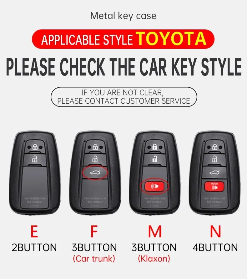 Car Remote Key Cover Case Shell For Toyota CHR Prado 2017 2018 Prius Camry Corolla RAV4 2017 2018 2019 2020 Auto Accessories