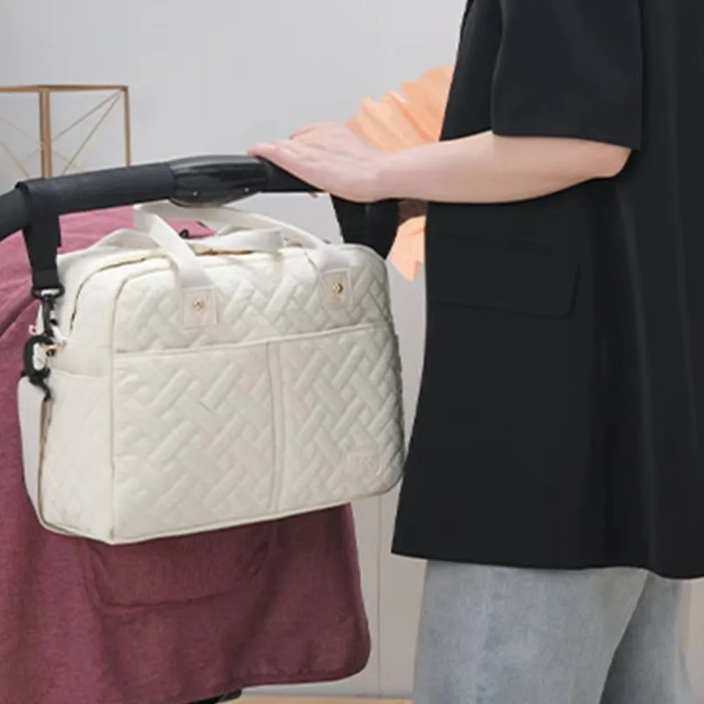 Large Capacity Diaper Bag Phone Bottle Holder Hanging Design Travel Hanging Bag Stroller Accessories Stroller Storage Bag