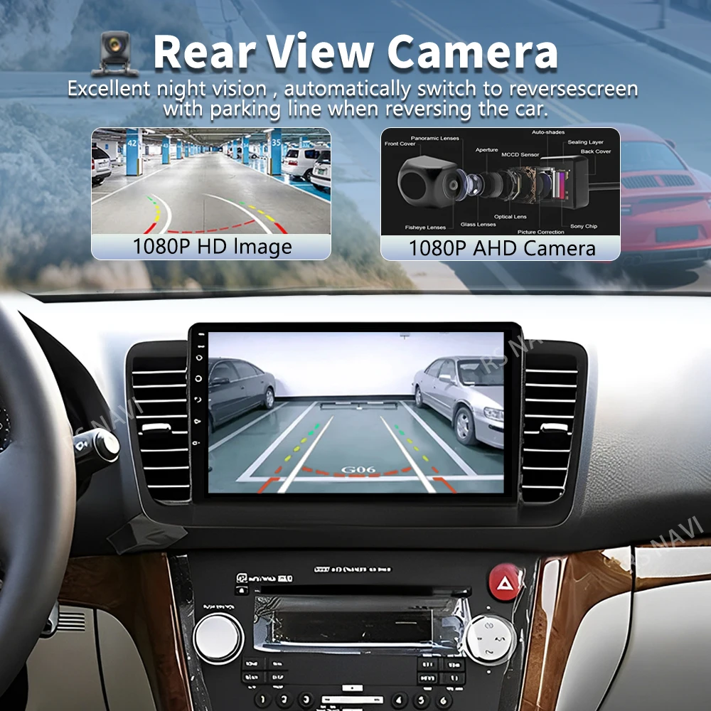 Qualcomm Android 16 For Subaru Legacy 4 Outback 3 2003- 2009 RHD Stereo Car Radio Multimedia Video Player GPS 4G CarPlay 4G wifi