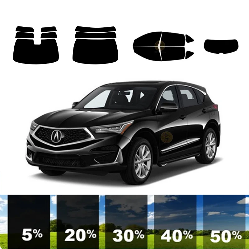 

precut Removable Window Tint Film For Car 100% UVR 5%-70%VLT Heat Insulation Carbon ﻿For ACURA RDX 4 DR SUV 2019-2023