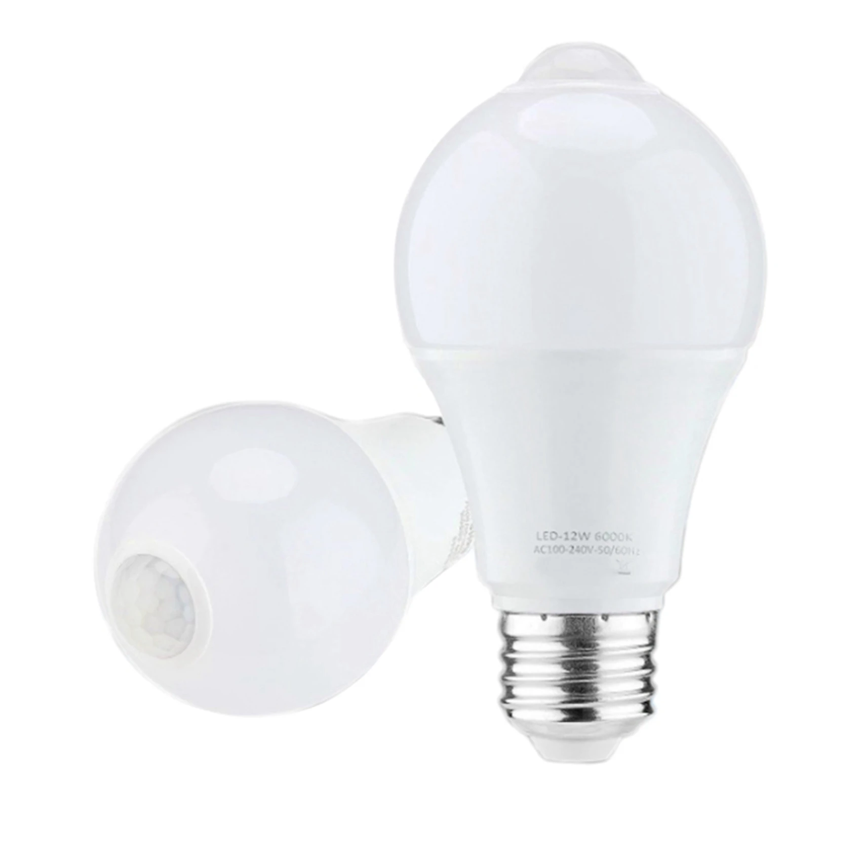 BMBY-2X 12W Motion Sensor Light Bulb,Outdoor/Indoor Movement Activated Security LED Bulb,1000LM,E26/B22,3500K Warm White