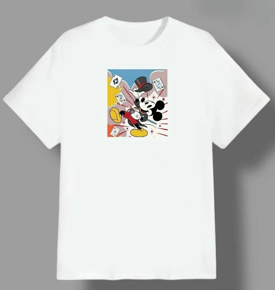 

Joint Disney Animation Mickey Minnie Loose and Comfortable Leisure Men and Women with The Summer Cotton T-shirt