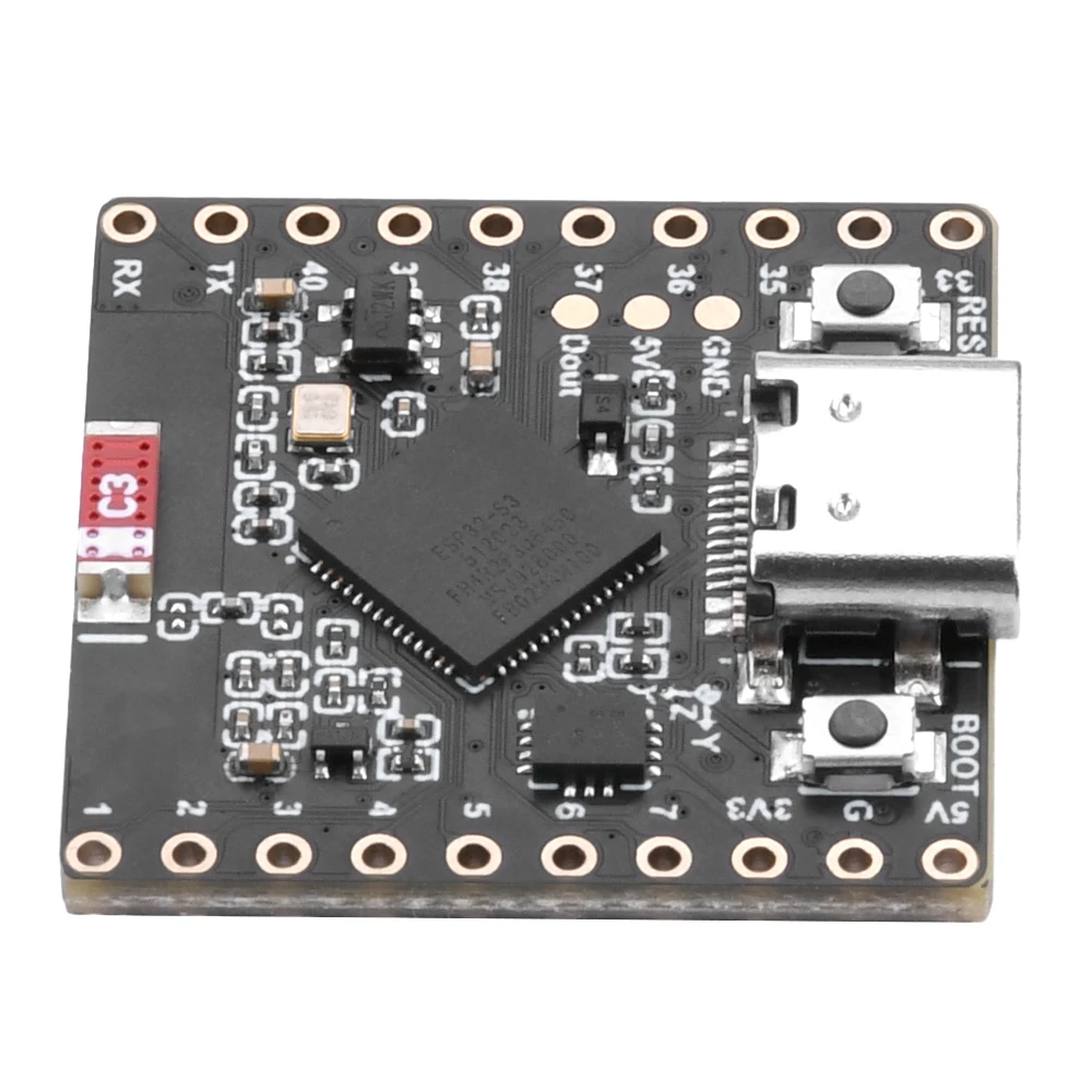 ESP32-S3-Matrix Ontwikkelbord Wifi Bt Ble 5 Mini Module Aan Boord 8 × 8 Rgb Led Matrix En Qmi8658c Standsensor