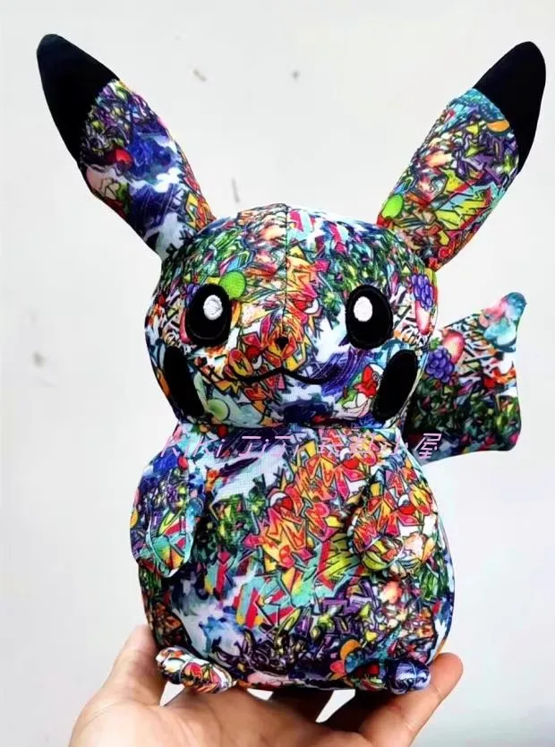 

Pokemon Center Shibuya Limited Pikachu Graffiti Plush Doll - Street Art Stuffed Toy Gift for Fans