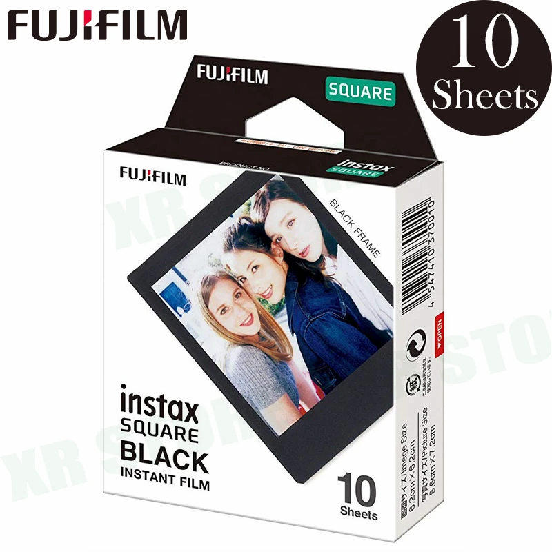 10-100 Sheets Fujifilm Instax Mini Square Film White/Black Edge Photo Paper For Instax Camera SQ10 SQ6 SQ20 Share SP-3 Printer