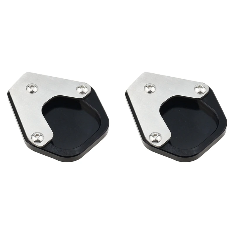 2X Motorcycle Kickstand Sidestand Stand Extension Enlarger Pad For MOTO GUZZI V85TT 2020-2021