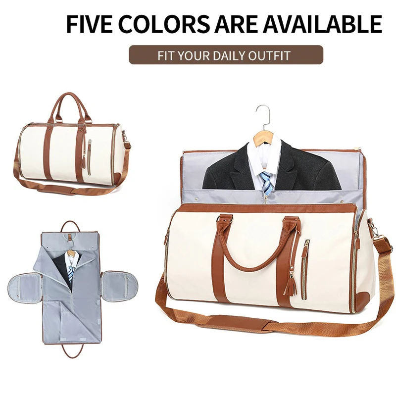 Women's Foldable Suit Travel Bag Multifunctional Storage Bag Large Capacity Large SizePUHand luggage bag