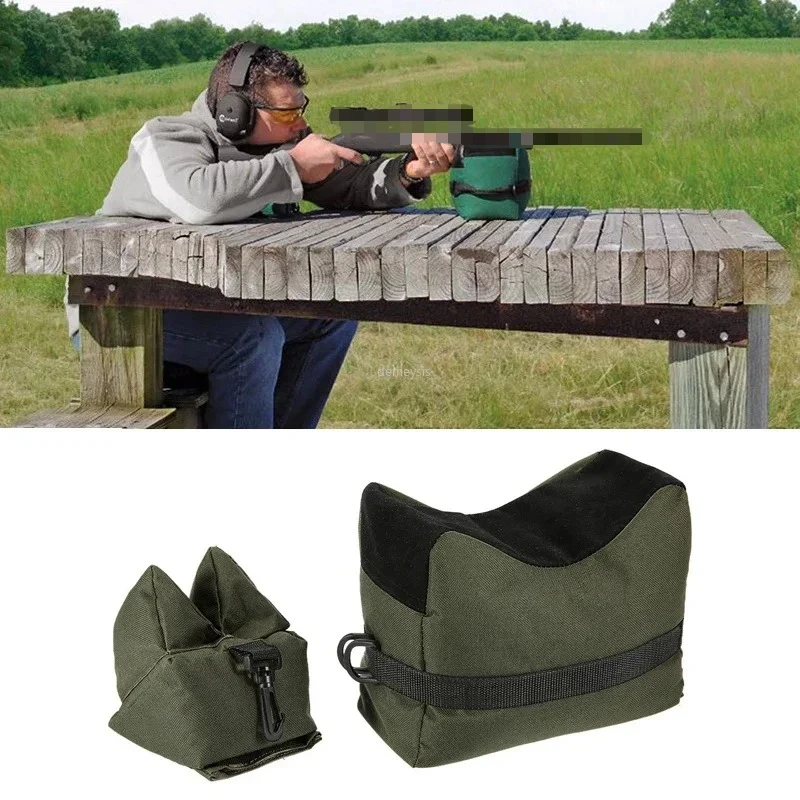 Taktische vordere und hintere Tasche, Schießunterstützung, Gewehr, ungefüllter Sandsack, Scharfschütze, Jagdzielständer, Jagdtaschen