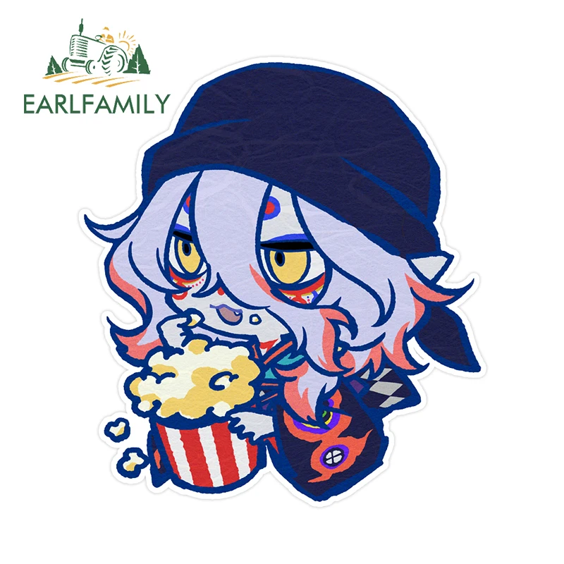 

EARLFAMILY 13cm × 13cm Mononoke Lovely Car Stickers Adorable Anime Style Decals Personality Car Window Windshield Scratch-Proof
