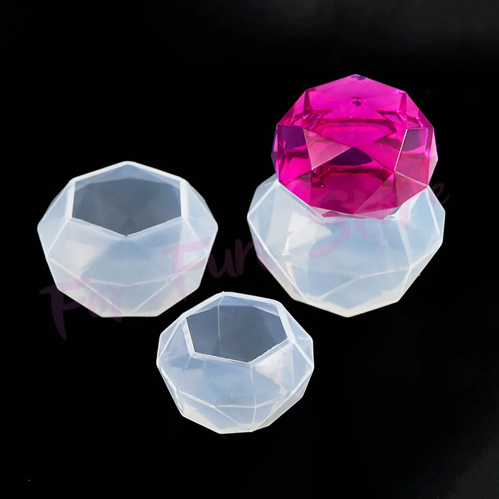 For Fun DIY Diamond Silicone Molds Jewelry Necklace Pendants Crystal Drop Glue Resin Mold Handmade Crafts Desktop Ornament
